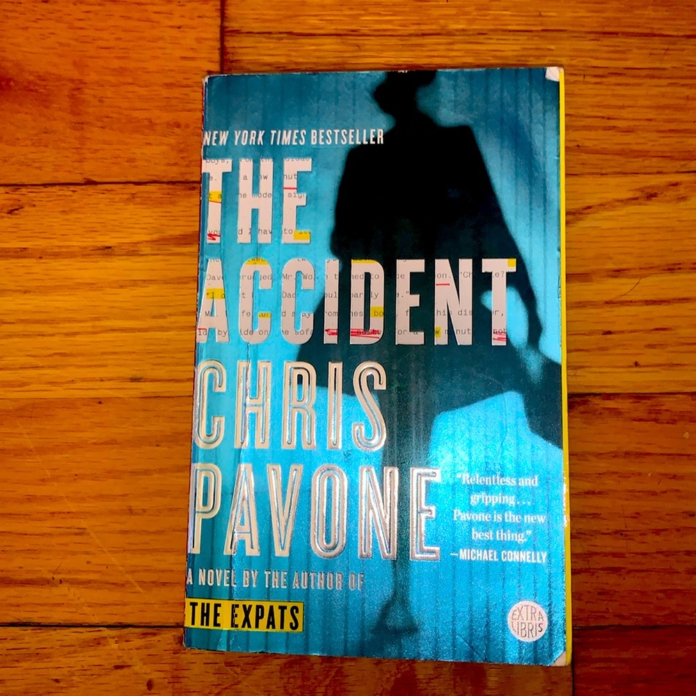 Softcover book. NYT bestseller “The Accident” by Chris Pavone